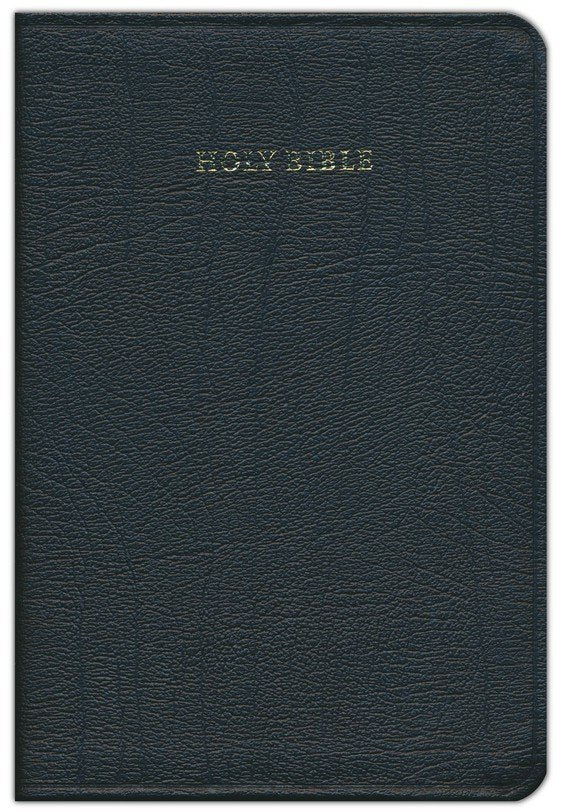Cambridge Large Print Text Bible, Black French Morocco Leather