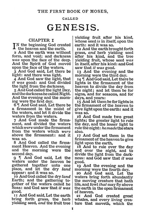 Cambridge Large Print Text Bible, Black French Morocco Leather
