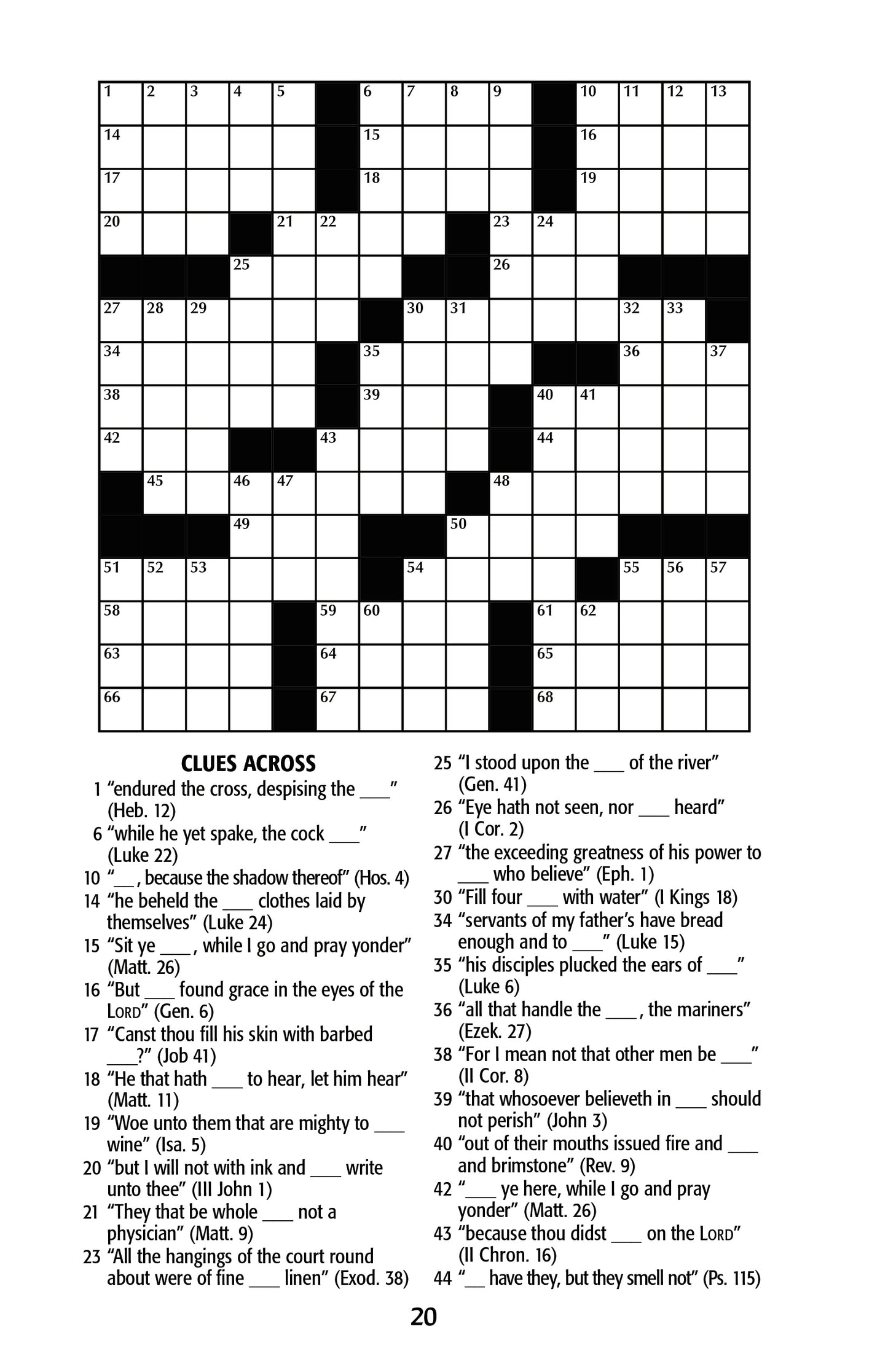 Crossword Puzzles for Fun and Education