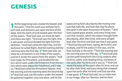Cambridge Transetto Text Bible, Blue