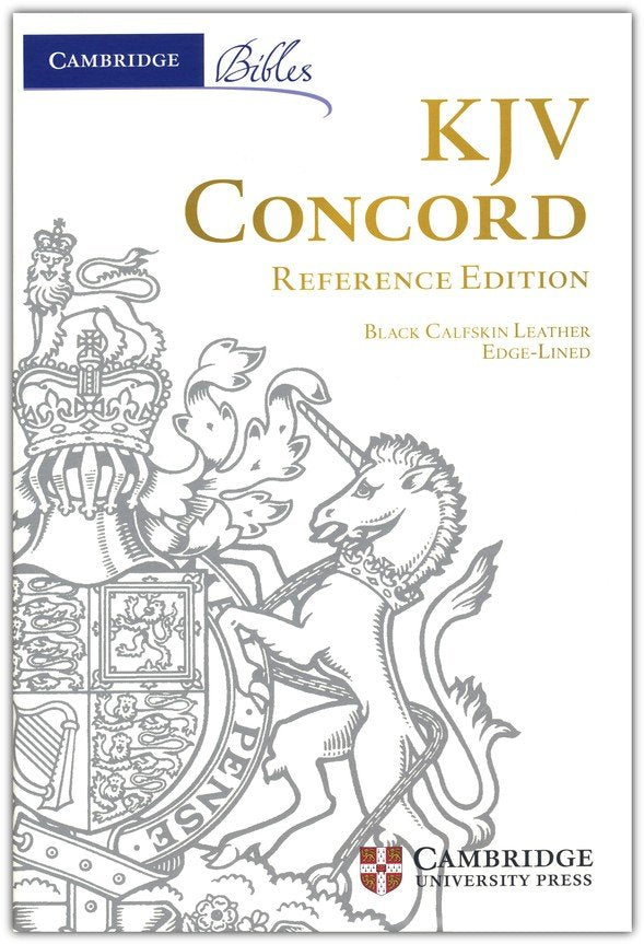 Cambridge Concord Reference Edition, Black Calfskin Leather, Full Yapp