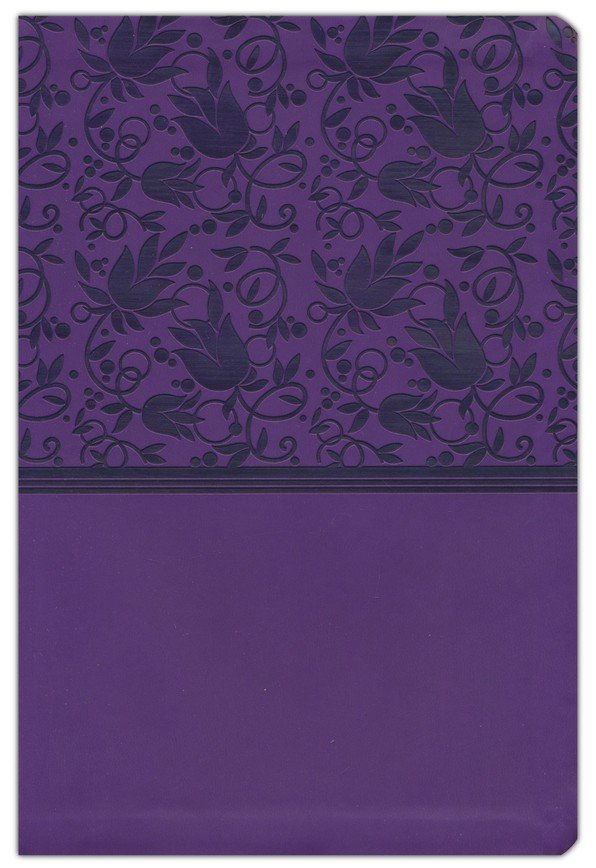 Giant Print Reference Bible Purple Leathertouch, Indexed