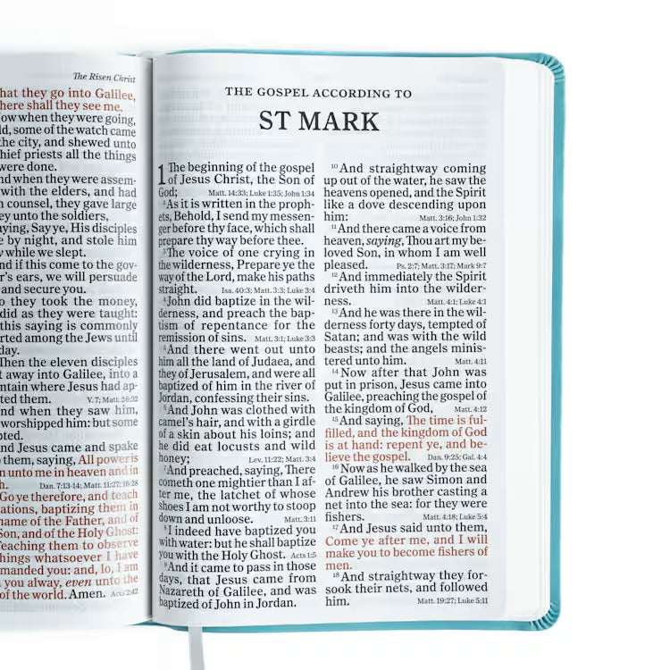 Super Giant Print Reference Bible, Value Edition, Blue Leathertouch