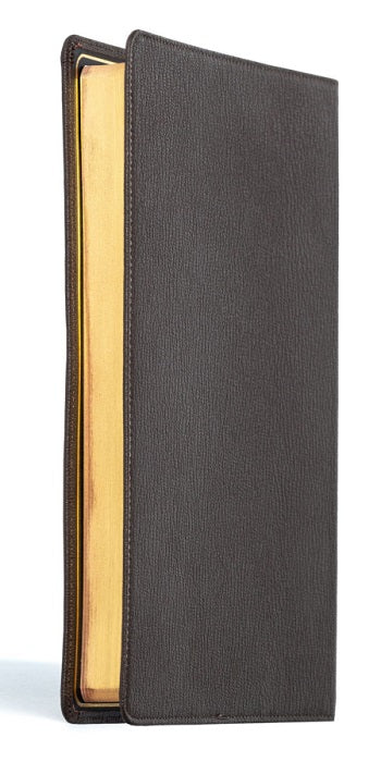 Large Print Thinline Brown Premium Goatskin