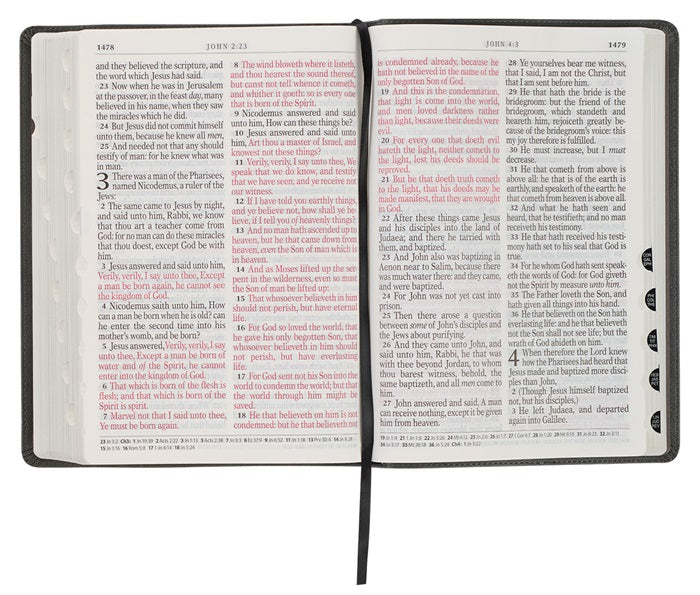 Super Giant Print Gray w/ Black Inlay Bible