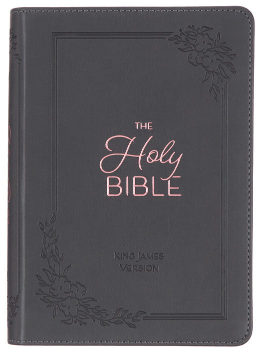 Large Print Compact Cobalt Gray Bible