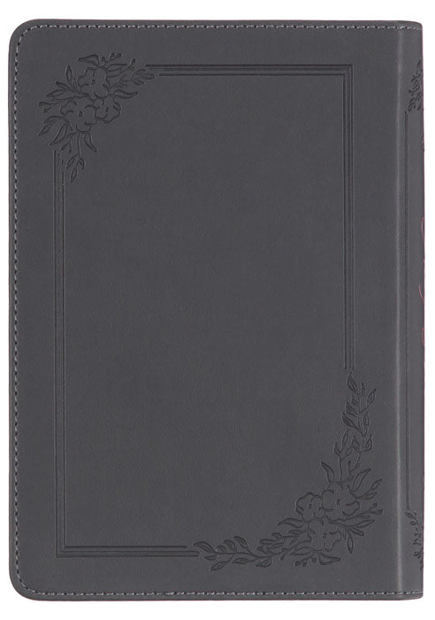 Large Print Compact Cobalt Gray Bible