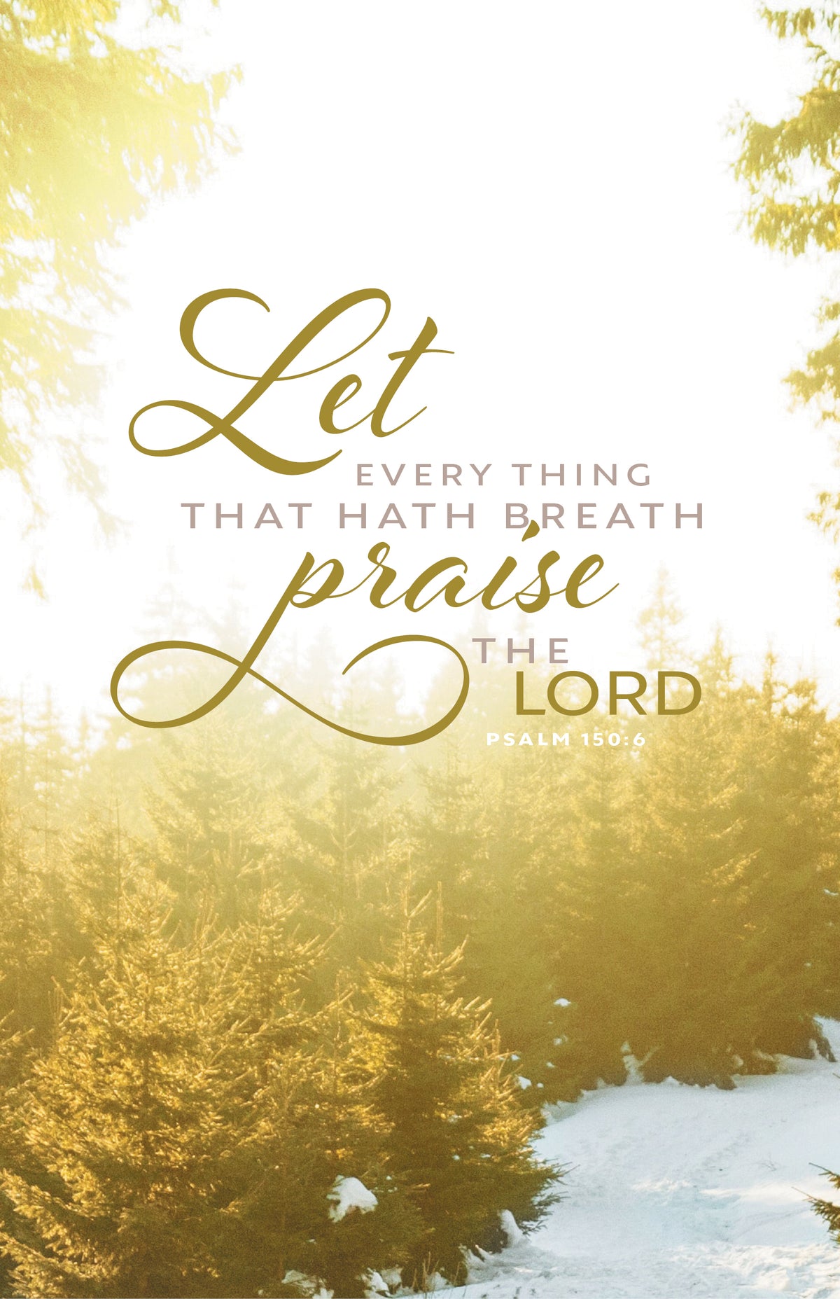 Let Every Thing That Hath Breath Praise the Lord