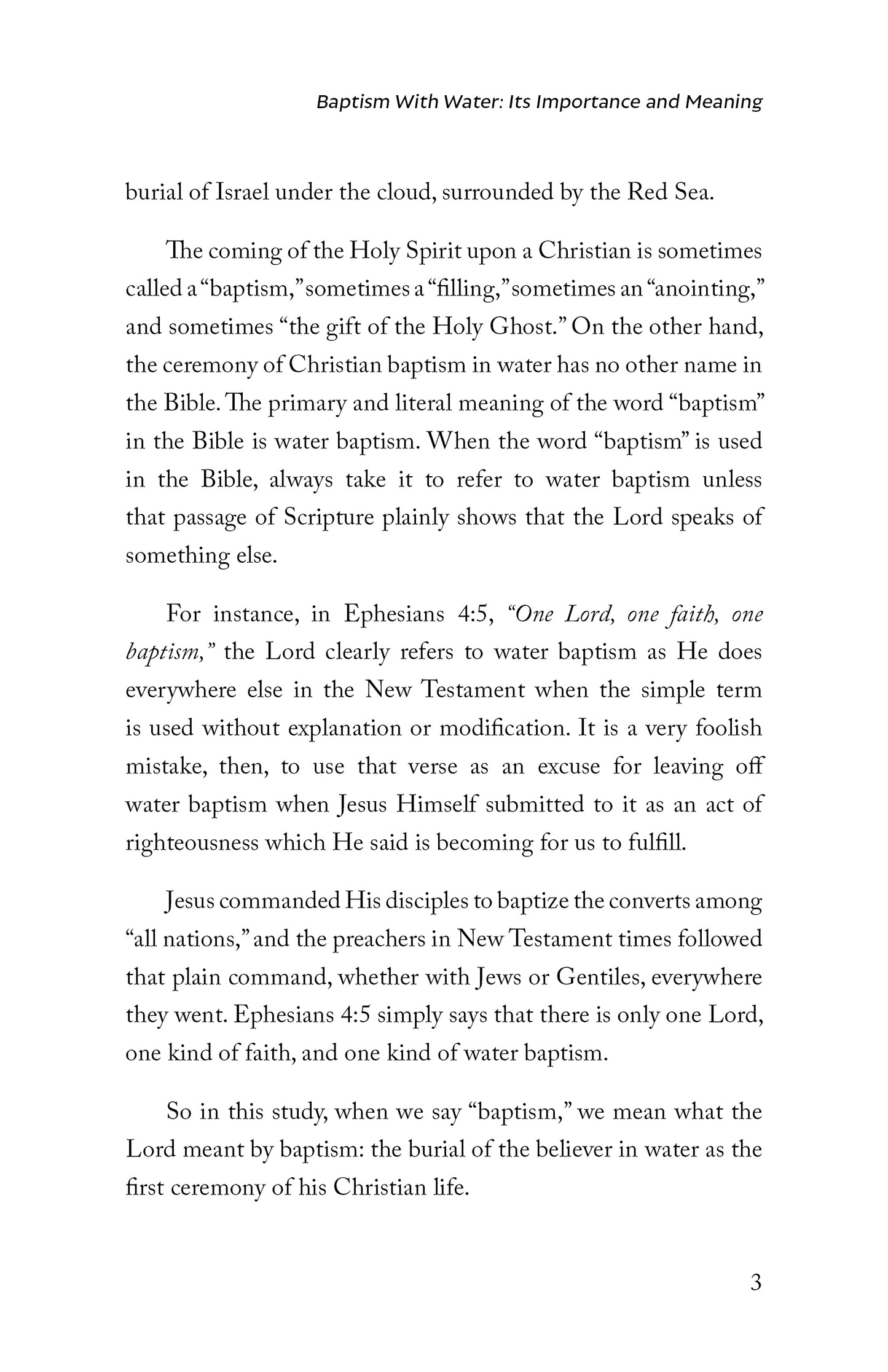 Bible Baptism: A Concise, Comprehensive Study of Baptism From a Biblical Perspective