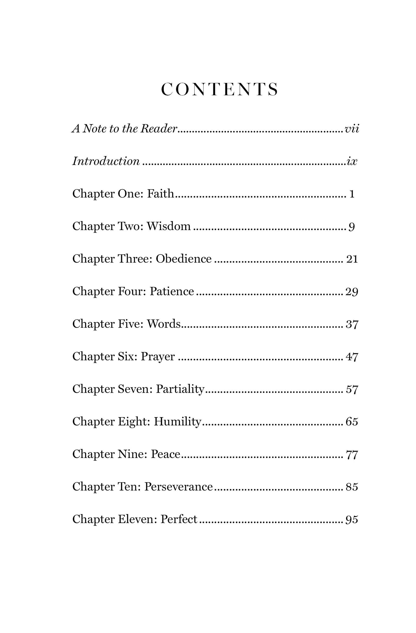 Herbs for the Heart: A Study of James