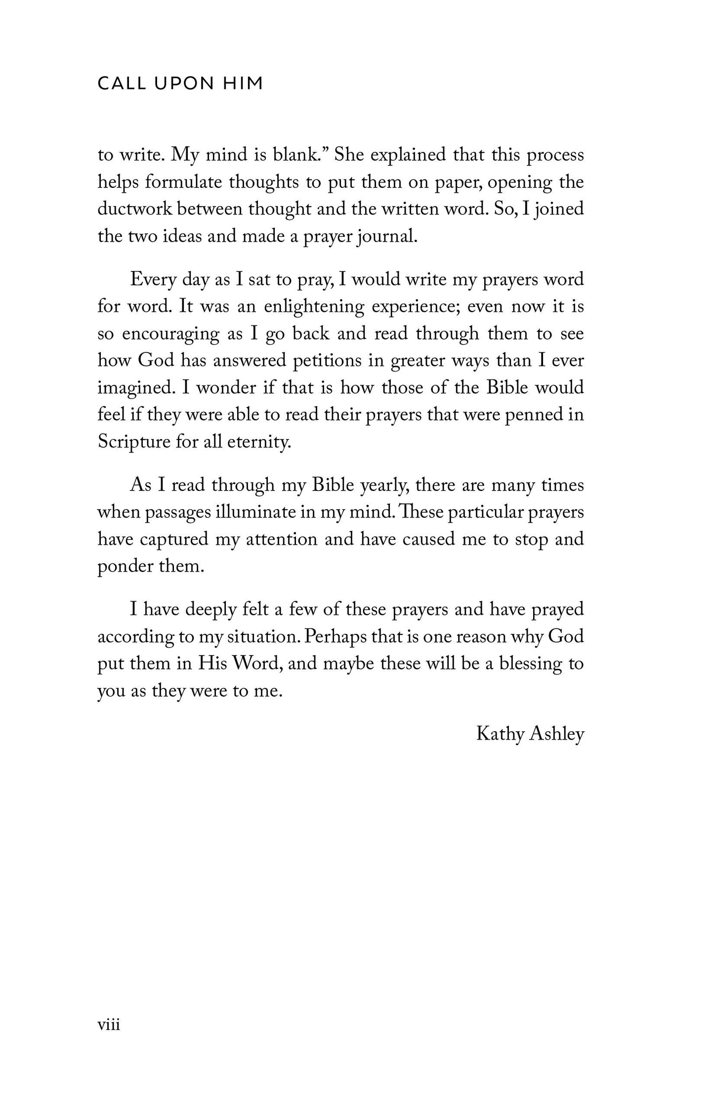 Call Upon Him: An Examination of Prayers Throughout Scripture