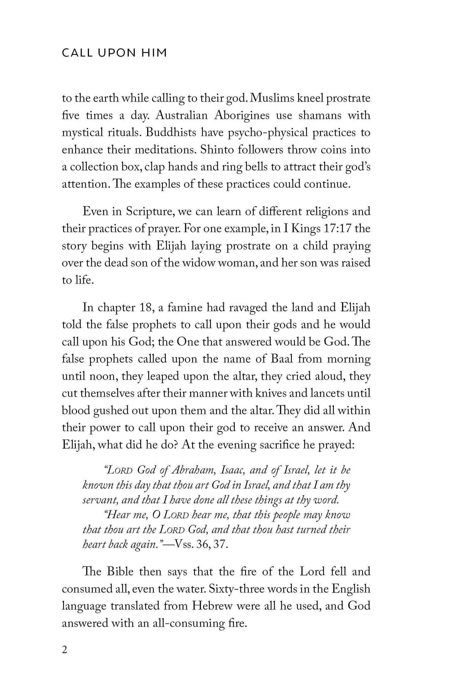 Call Upon Him: An Examination of Prayers Throughout Scripture