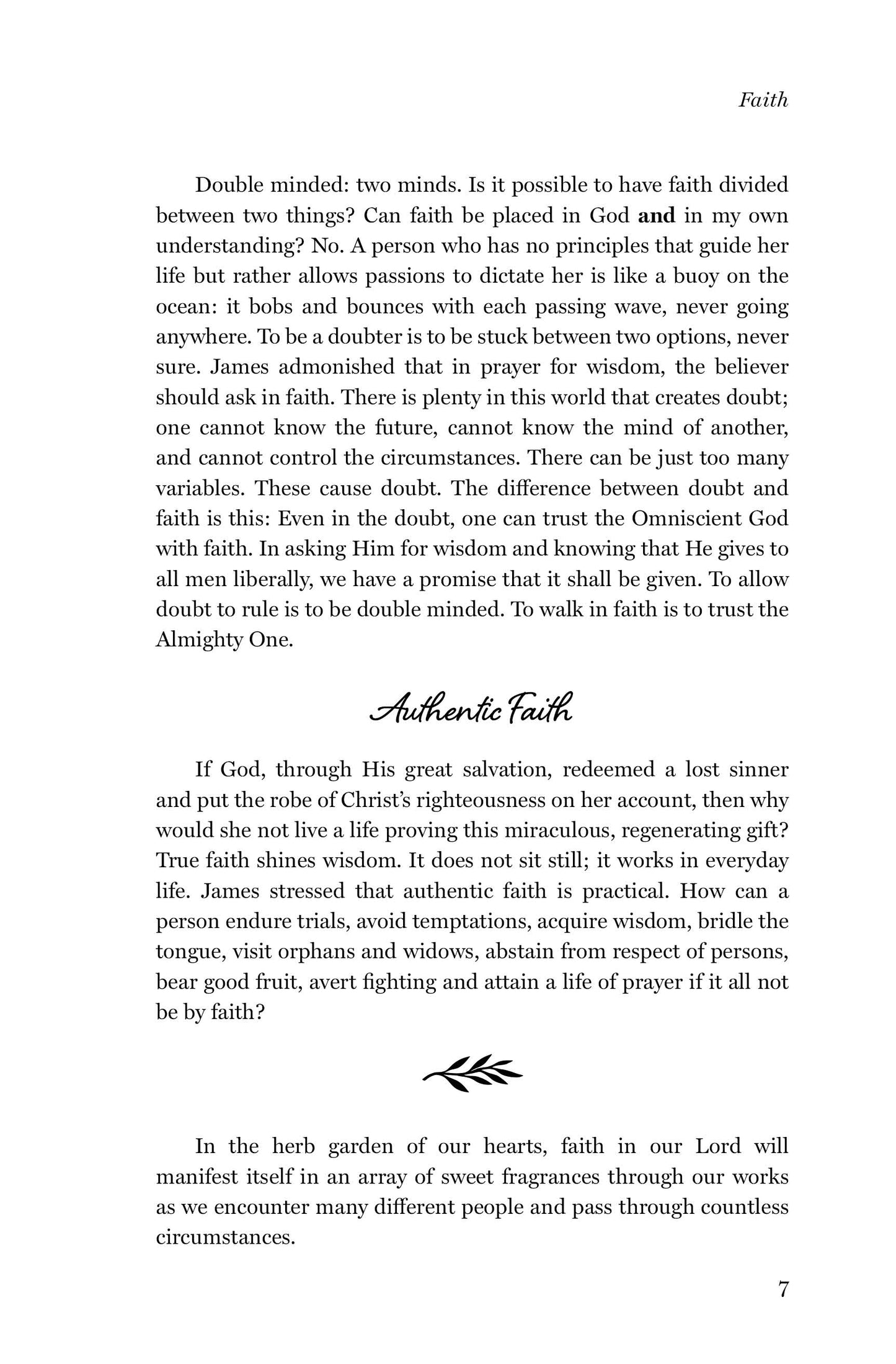 Herbs for the Heart: A Study of James