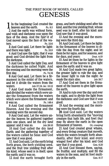 Large Print Personal Size Reference Bible Charcoal