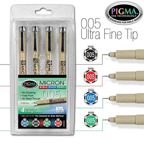 Pigma Micron 005 Bible Note Pens