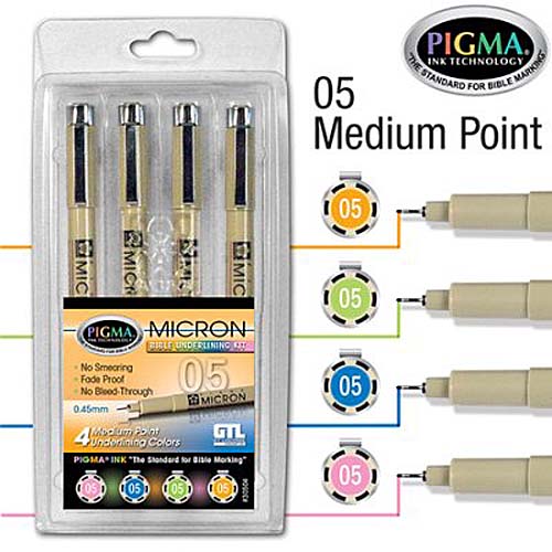Pigma Micron 05 Bible Note Pens