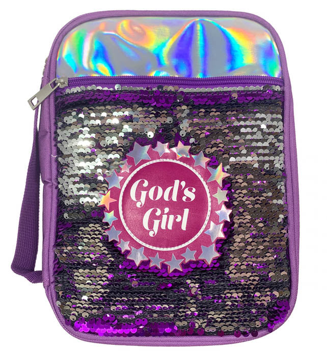 God's Girl Sequin Bible Cover