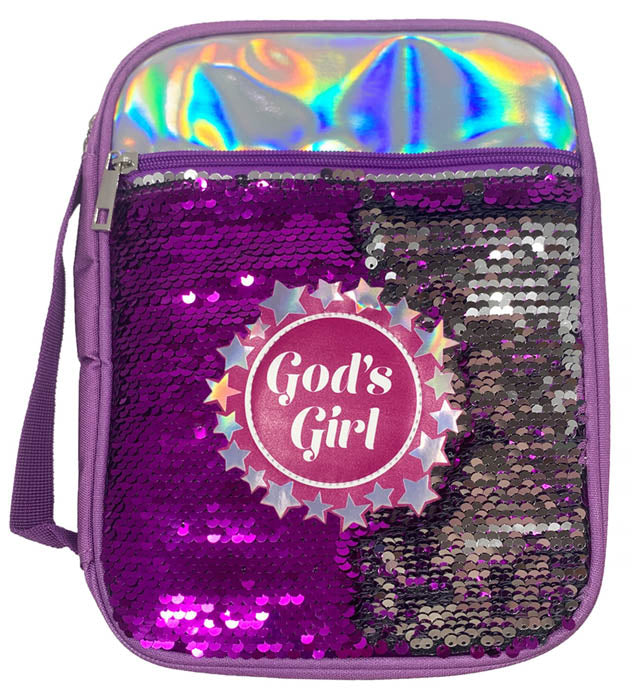 God's Girl Sequin Bible Cover