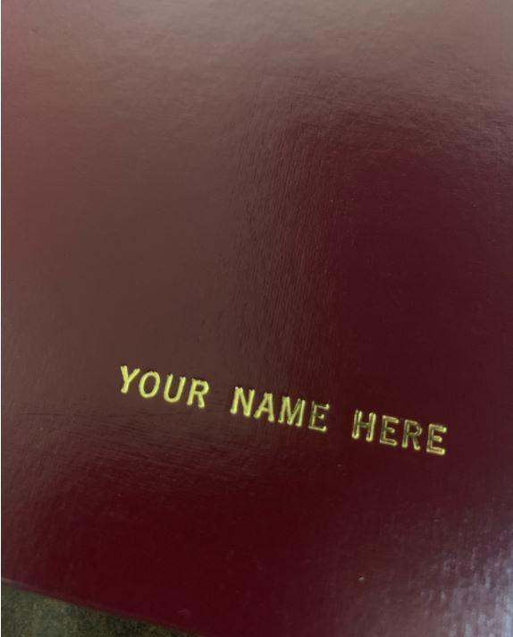 Pew Bible Imprint Fee