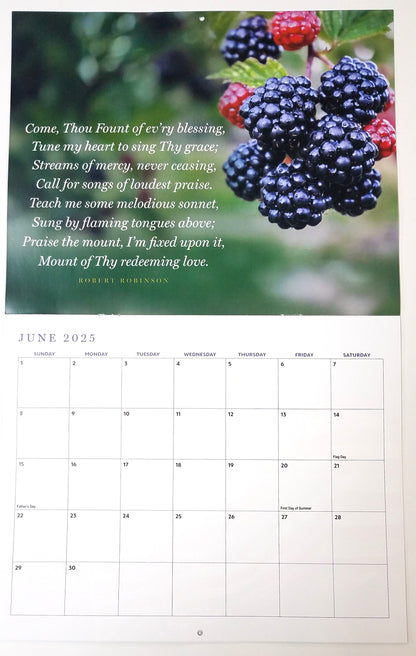 2025 Sword of the Lord Timeless Hymn Favorites Calendar