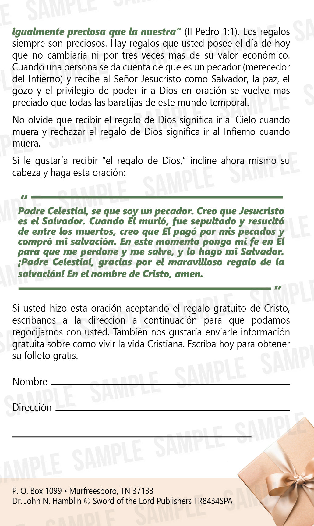 God Has a Gift for You [Spanish]