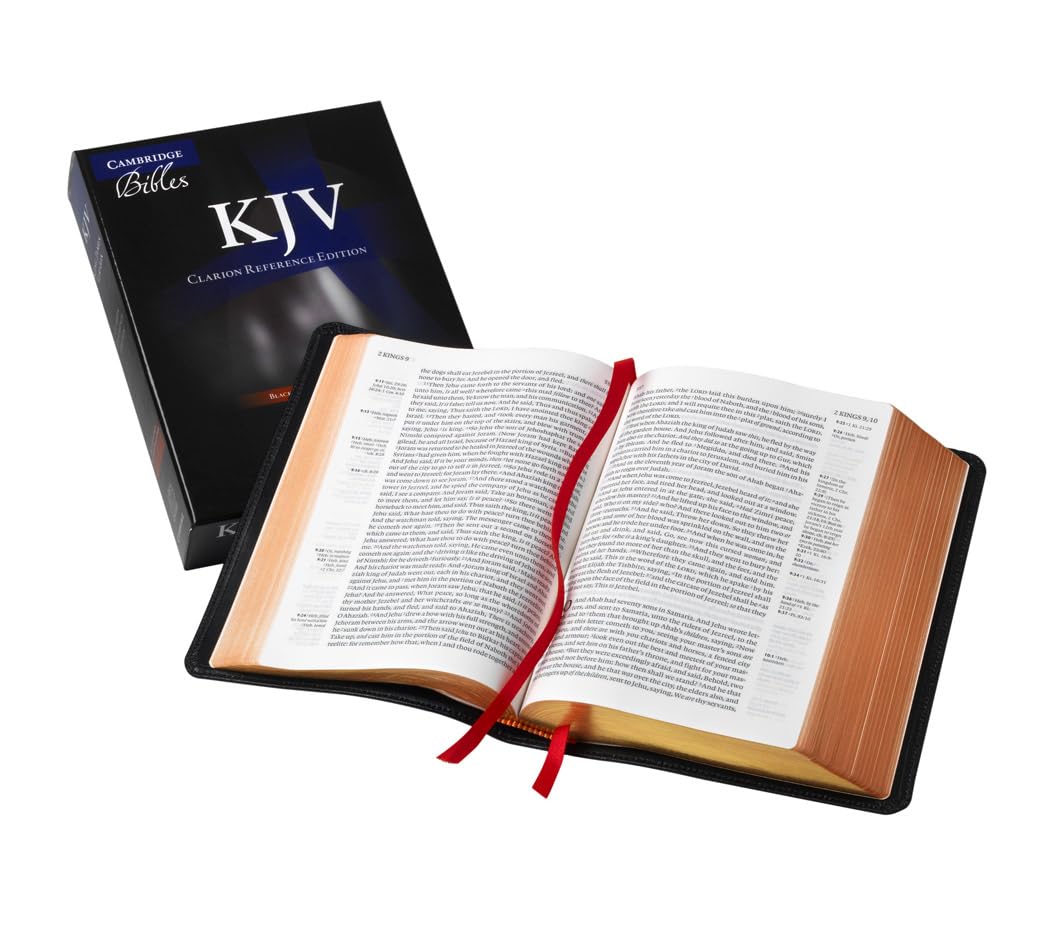 Cambridge Clarion Reference Bible, Black Edge-lined Goatskin Leather