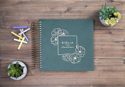 RVR 1960 Biblia Para Ilustrar Verde Simil Piel