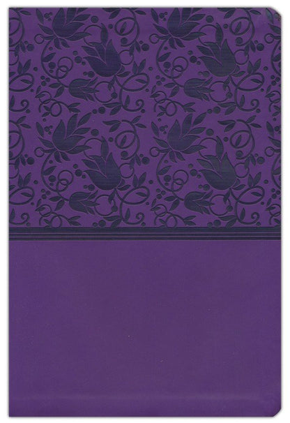 Giant Print Reference Bible Purple Leathertouch, Indexed