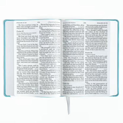 Super Giant Print Reference Bible, Value Edition, Blue Leathertouch