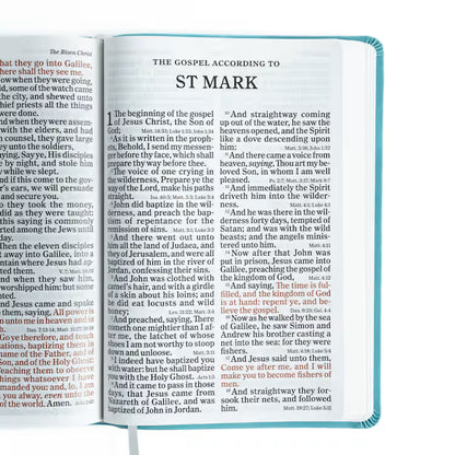 Super Giant Print Reference Bible, Value Edition, Blue Leathertouch