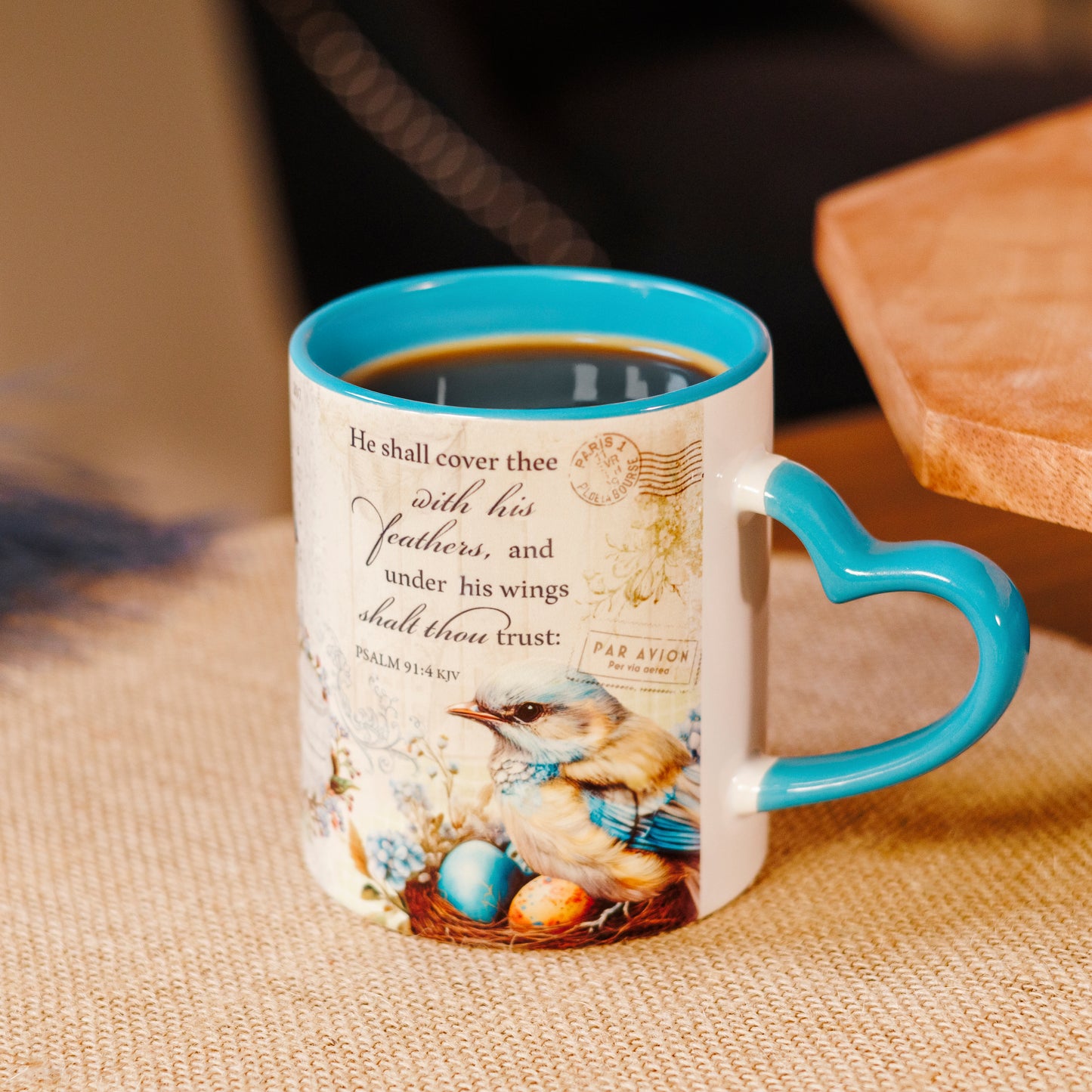 Under His Wings Ceramic Mug