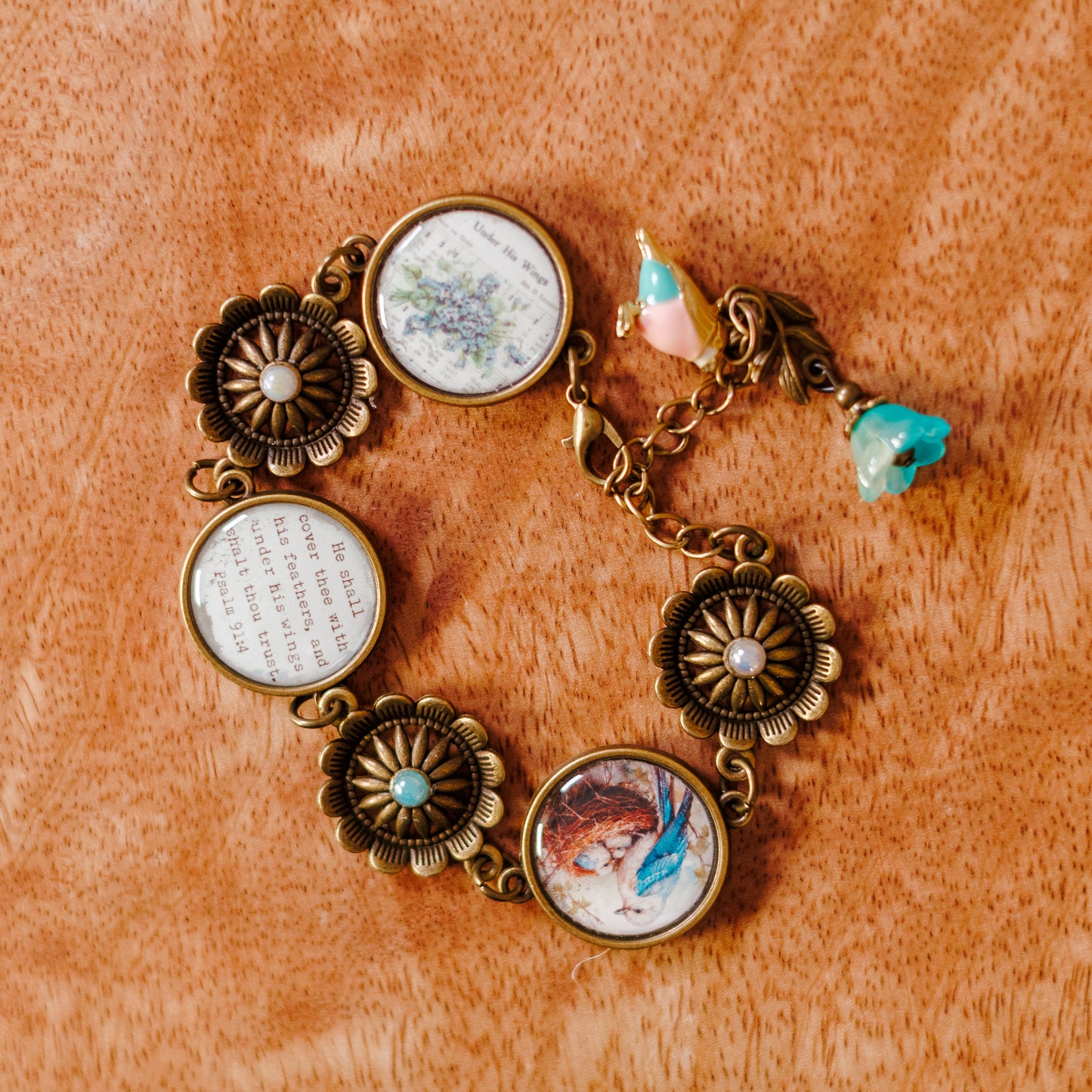 Under His Wings Vintage Bracelet