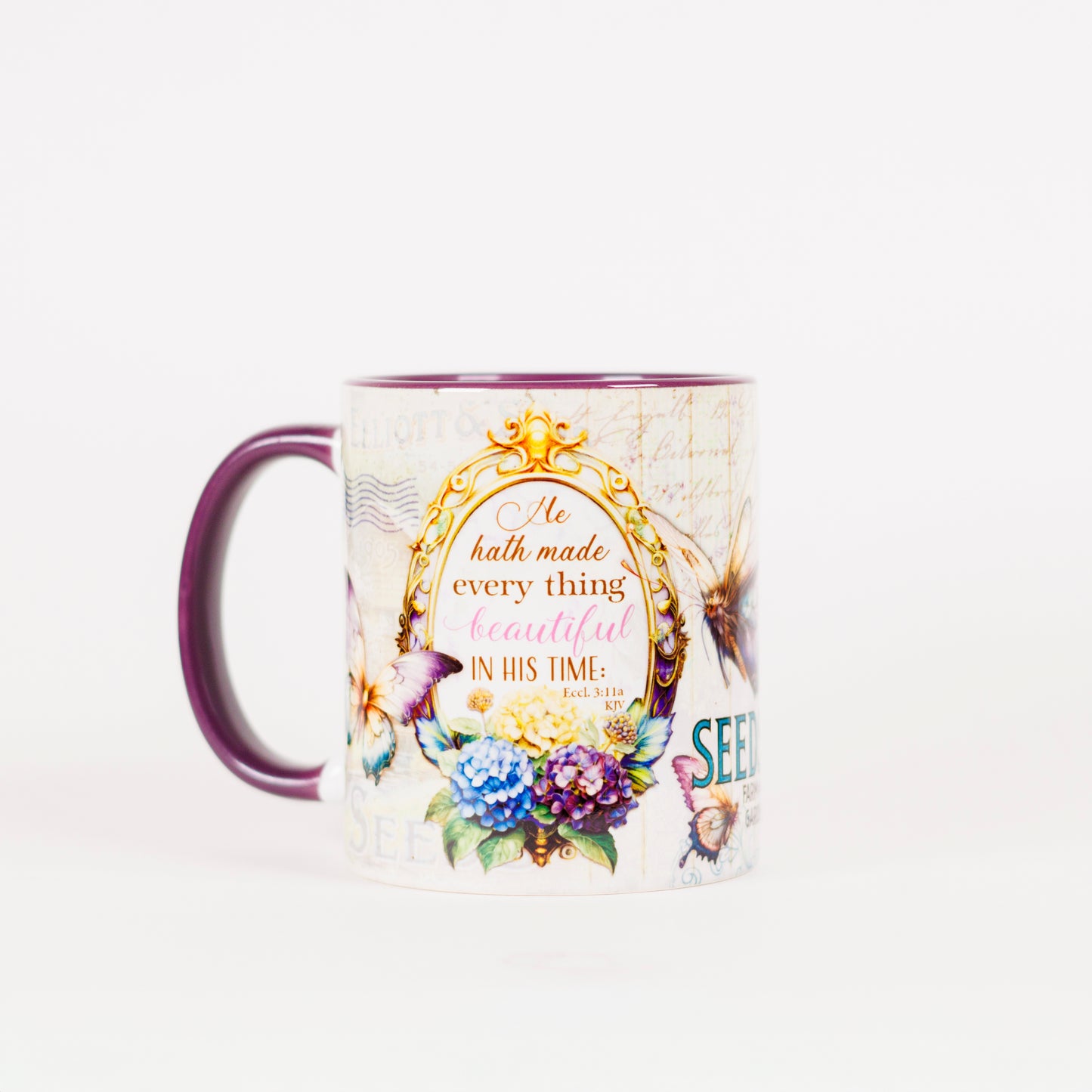 Butterflies & Blooms Ceramic Mug