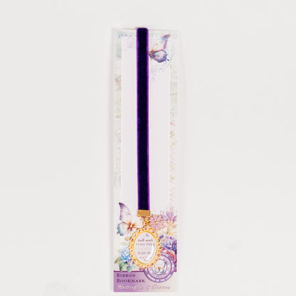 Butterflies & Blooms Ribbon Bookmark