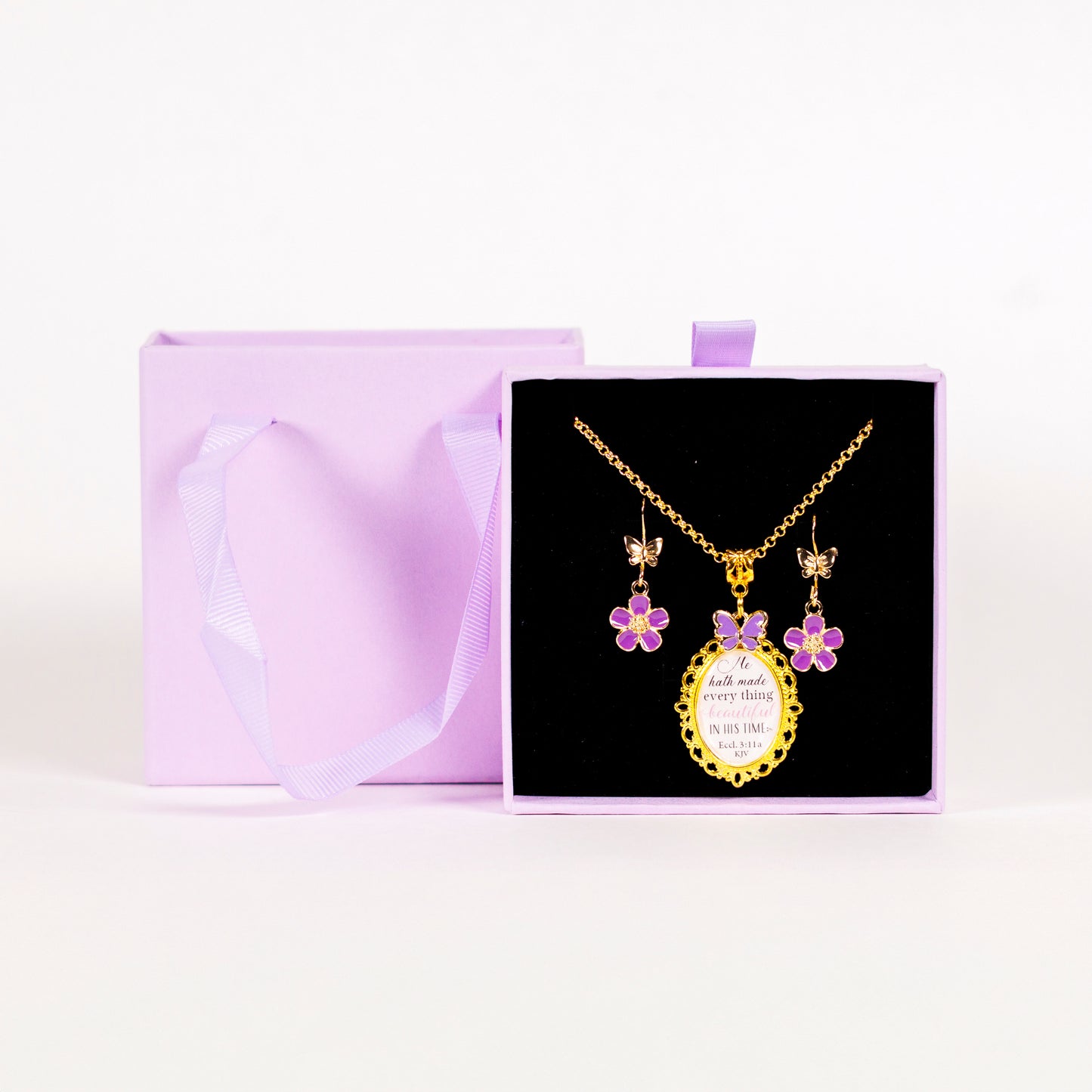 Butterflies & Blooms Jewelry Gift Set
