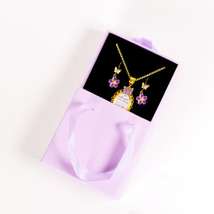 Butterflies & Blooms Jewelry Gift Set