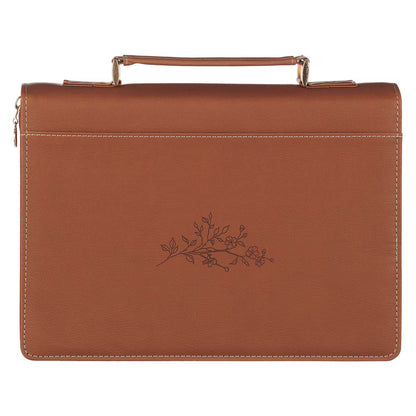 Trust Mottled Blush Faux Leather Fashion Bible Cover - Proverbs 3:5