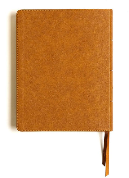 Large Print Notetaking Bible, Camel LeatherTouch