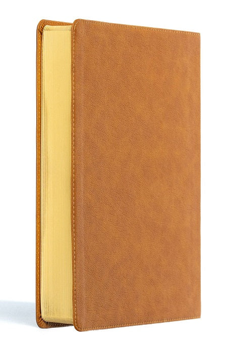 Large Print Notetaking Bible, Camel LeatherTouch