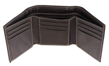 Load image into Gallery viewer, Best Dad Brown/Tan Trifold Wallet
