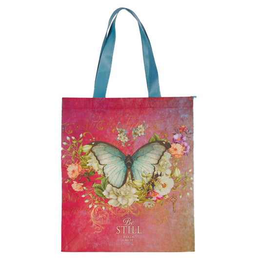 Be Still Butterfly Tote Bag