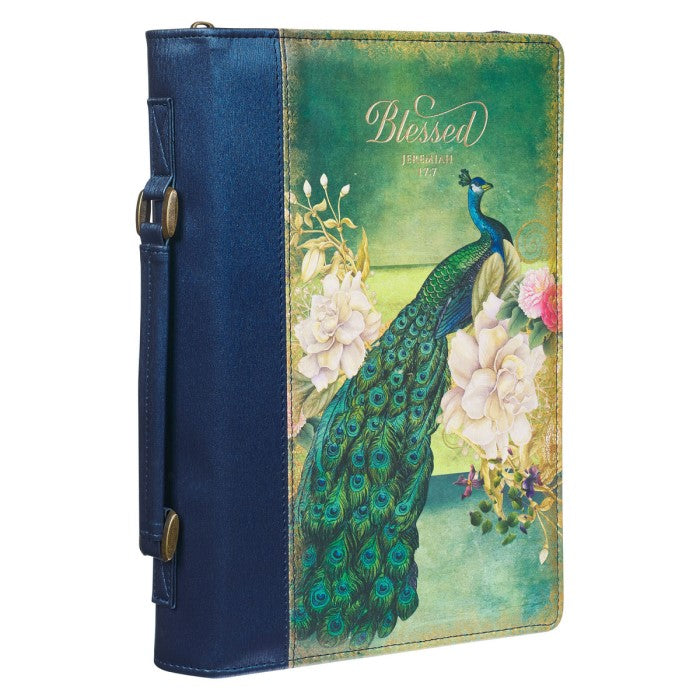 "Blessed" Peacock Bible Cover