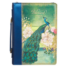 Load image into Gallery viewer, &quot;Blessed&quot; Peacock Bible Cover
