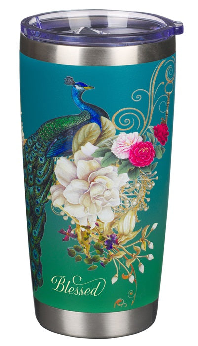 Blessed Peacock Tumbler