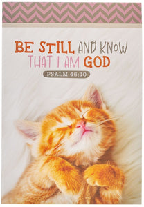 Be Still & Know Kitten Notepad