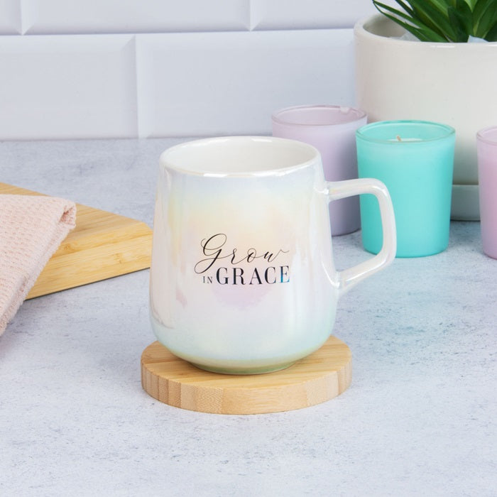 Grow in Grace Iridescent Mug