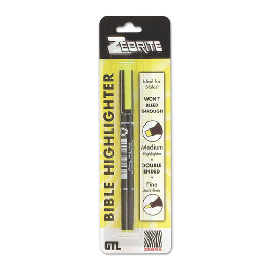 Zebrite Double-Ended Yellow Highlighter