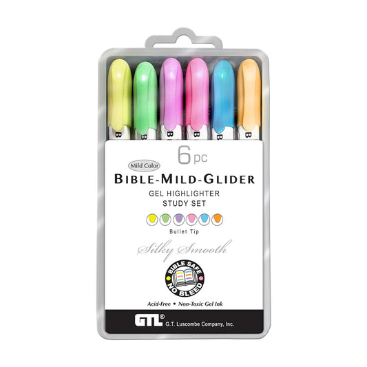 Mild-Glider Gel Highlighters, Set of 6