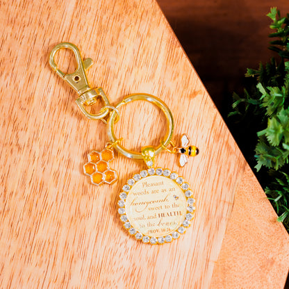 Honeycomb Keychain