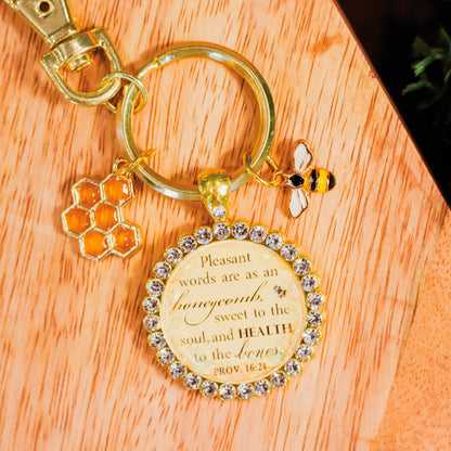 Honeycomb Keychain